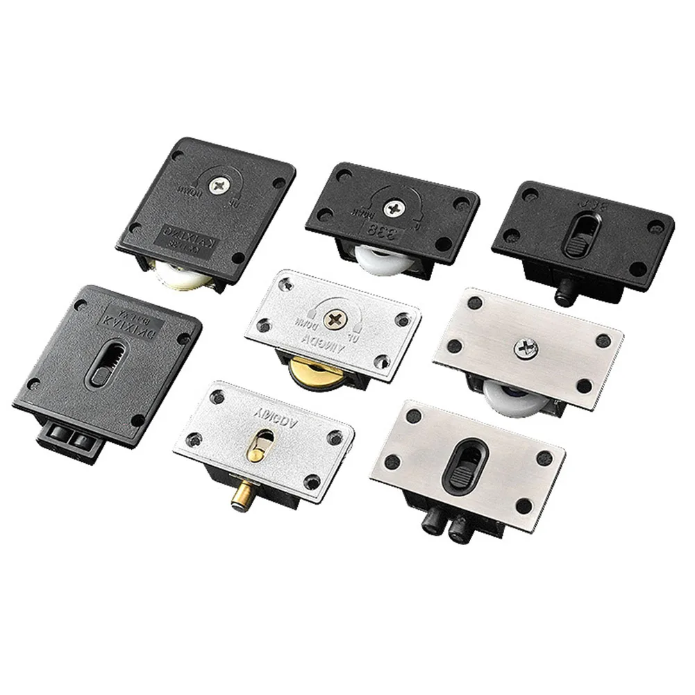 بكرة خزانة الملابس تستخدم على نطاق واسع في الأدراج 1 قطعة عجلة الباب المنزلقة الفولاذ المقاوم للصدأ مع محامل جودة عالية