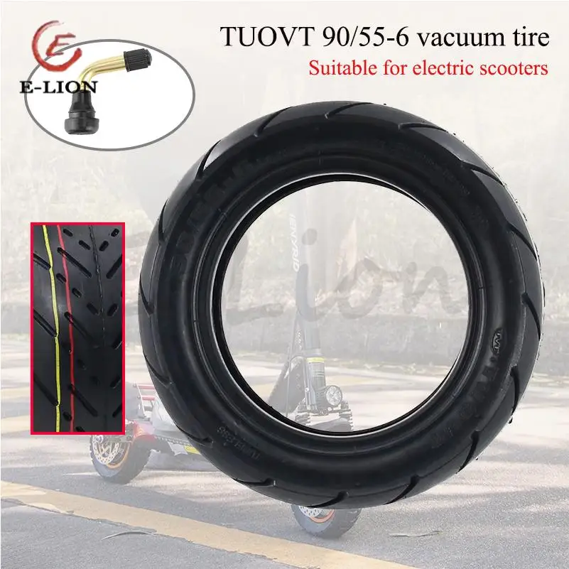 

For electric scooters high quality 90/55-6 vacuum tire tubeless tyre rubber TUOVT 10 Inch Tire