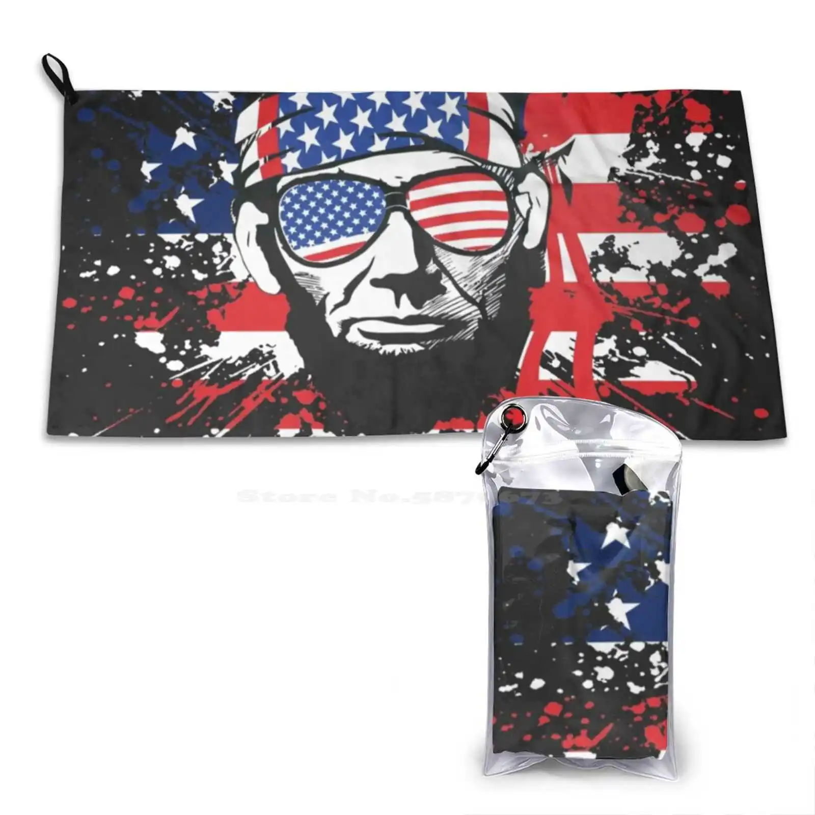 Abraham Lincoln 2020 4Th Of July T Shirt Soft Bath Towel Washcloth Outdoor Abraham Lincoln 4Th Of July Day Book Cover Dairy Top