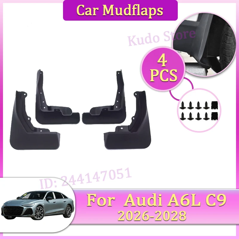 

Auto Mud Protect For Audi A6L C9 LWB Accessories 2026 2027 2028 Car Mudguard Parts Mudflaps Tool Splash Fender Flare Cover Guard