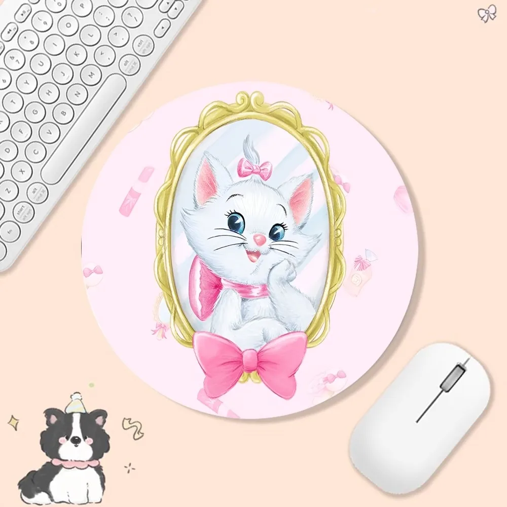 لوحة ماوس ديزني ذا أريستوكاتس ماري، إصدار صغير مستدير السرعة، لوحة مفاتيح كمبيوتر، طاولة مكتبية، حصيرة ماوس للكمبيوتر المحمول
