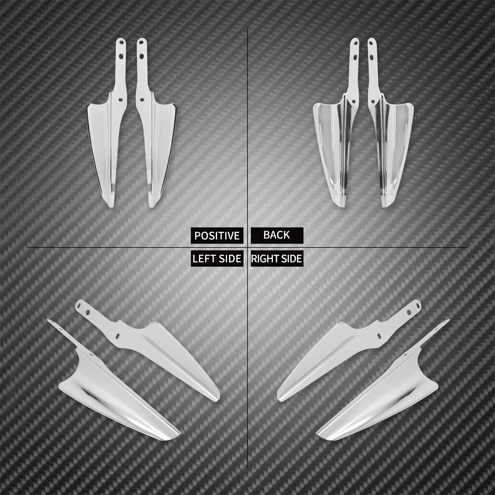 Motorcycle Front Fork Mount Fairing Baffle Windshield Wind Deflectors For Harley Touring 1995-2022 Street Glide Road King FLHR