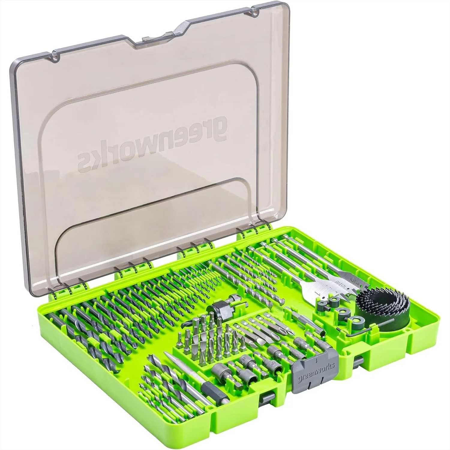 

90 Piece Black Oxide Drill Bit Set with Modular Case for Wood, Metal, Plastic, Masonry, 3X Longer Life