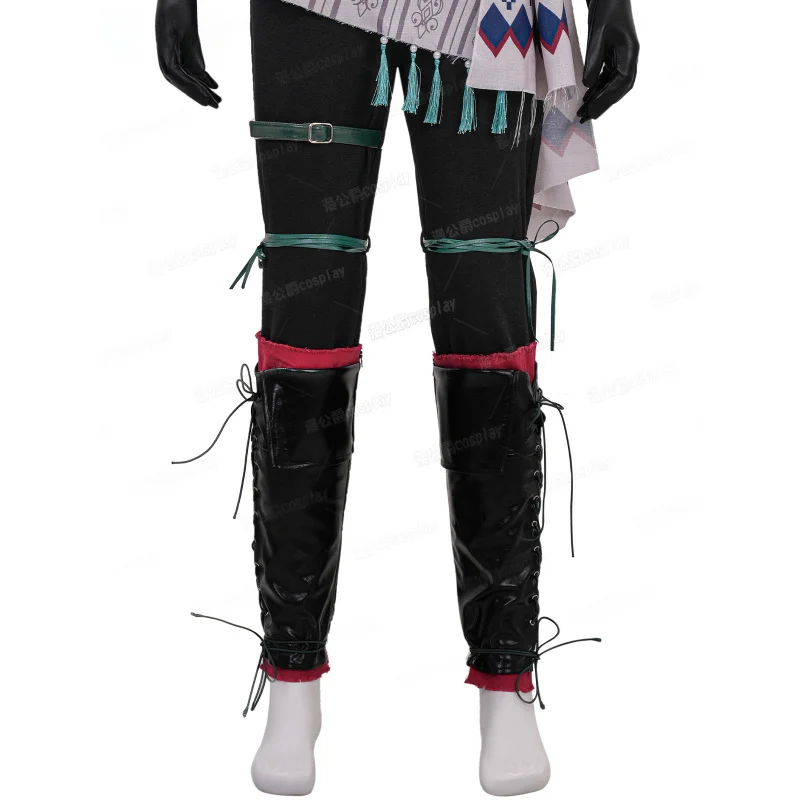 أزياء فاينل فانتسي 16 جوشوا التأثيرية - مجموعة كاملة مع سلسلة الخصر لقفازات الرأس لملابس ألعاب الهالوين KKCos #4