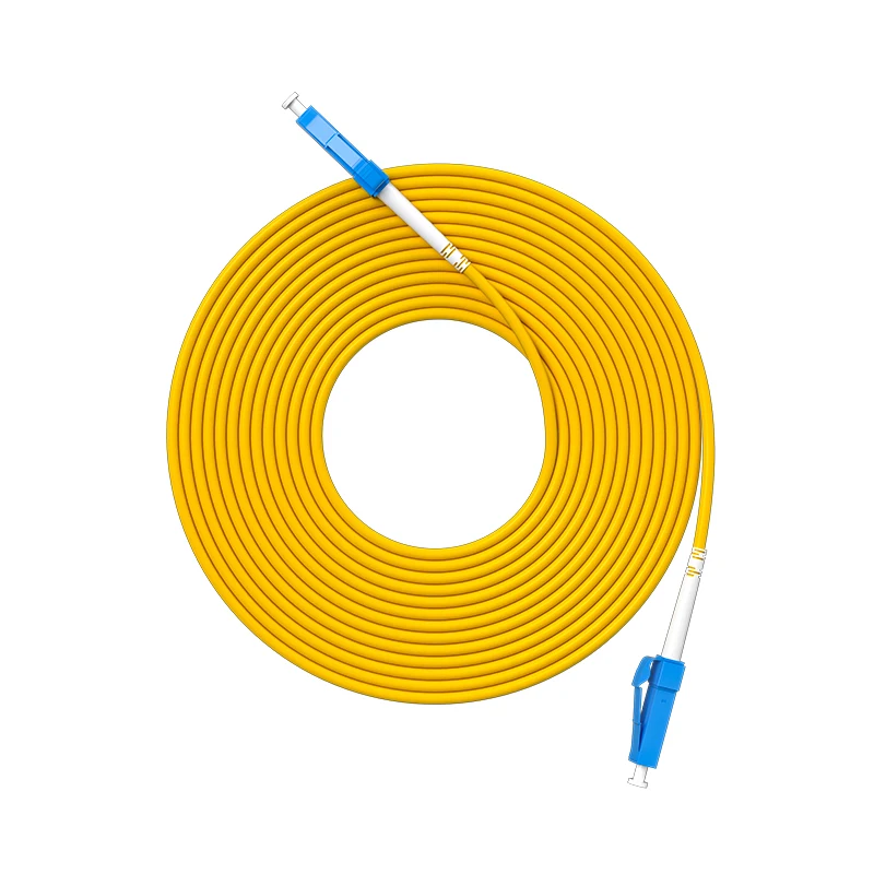 3PCS LC/UPC To LC/UPC Single Mode Single Core Optical Fiber Patch Cord LC To LC Jumper Cable