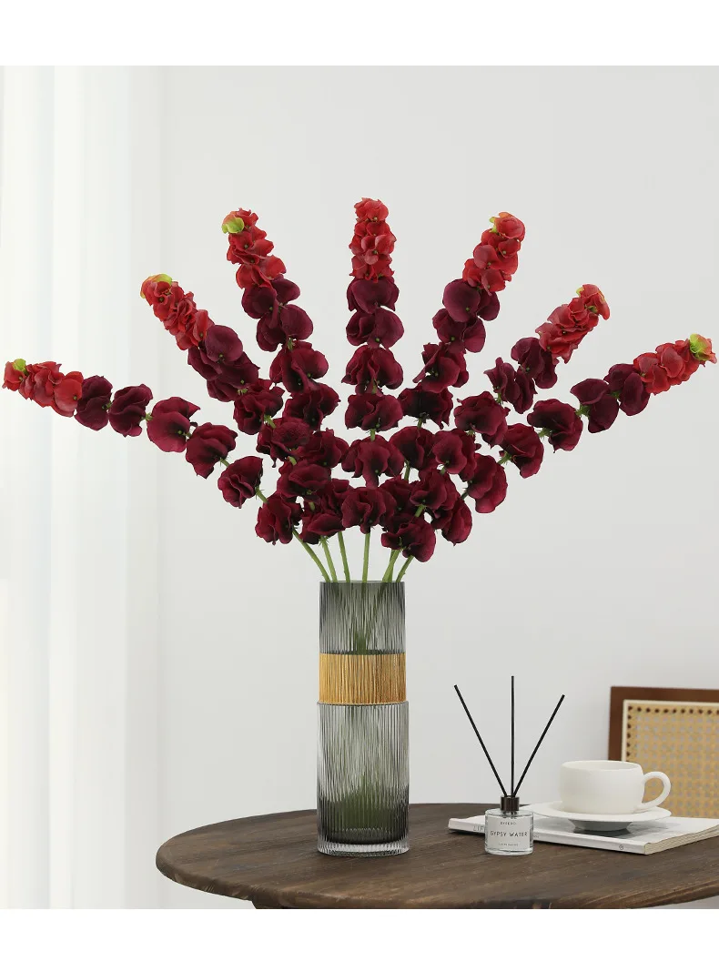 5 Stück Künstliche Elefantenohrblätter aus Seidenblumen für Garten, Hochzeit, Hintergrunddekoration, Grünpflanzen, Blumenarrangements, Party- und Heimdekoration – Detail 8