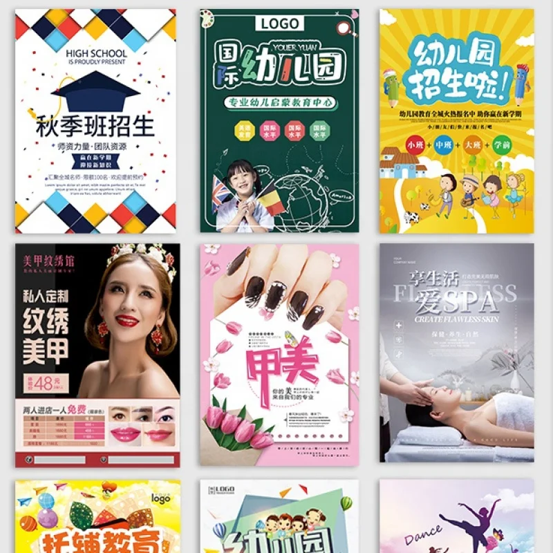 50 0.Zhang.Custom.Custom Printed Business Paper A4 A3 Flyers Printing Brochures Service In Cheap Price