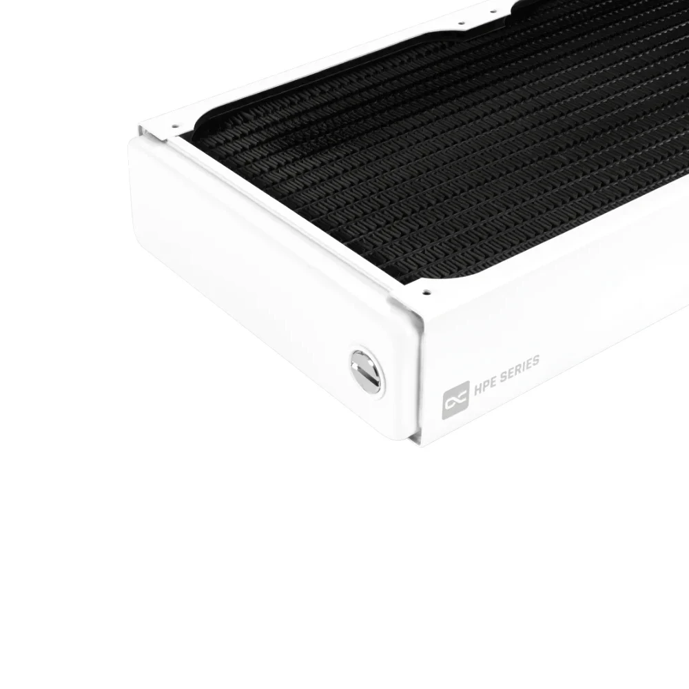 Alphacool HPE-45 White Full Copper 360mm Radiator,Using For Computer Liquid Loop Build  Water Cooling