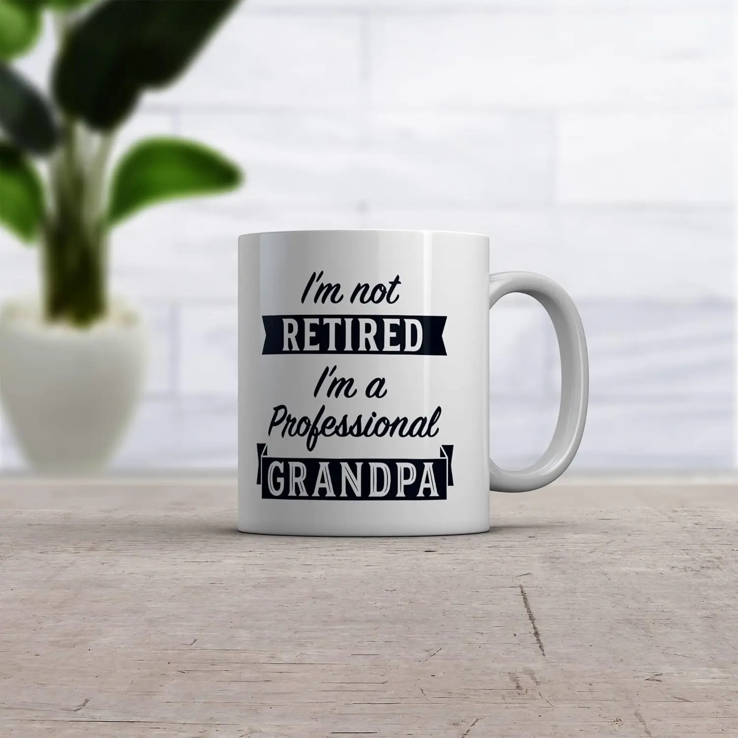 Crazy Dog T-Shirts Im Not Retired Im A Professional Grandpa Mug Funny Papa Fathers Day Coffee Cup-11oz