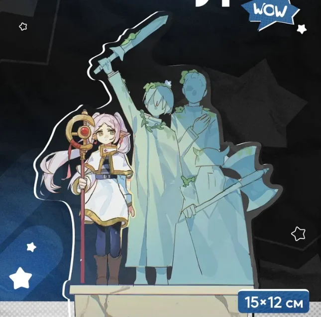 

15Cm Acrylic Signboard for Frieren Desktop Ornament Himmel Anime Character Creative Peripherals Collection Creativity Gift