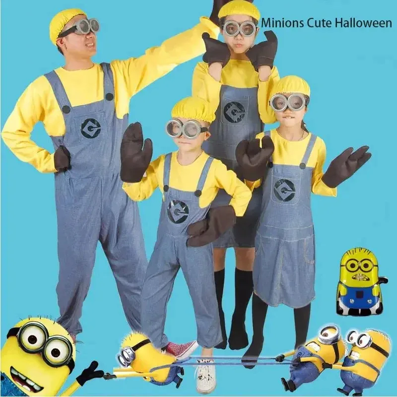 

Adult Halloween Performance Costumes Childrens Minions Cosplay Costumes Anime Cartoon Thief Dad Performance Costumes