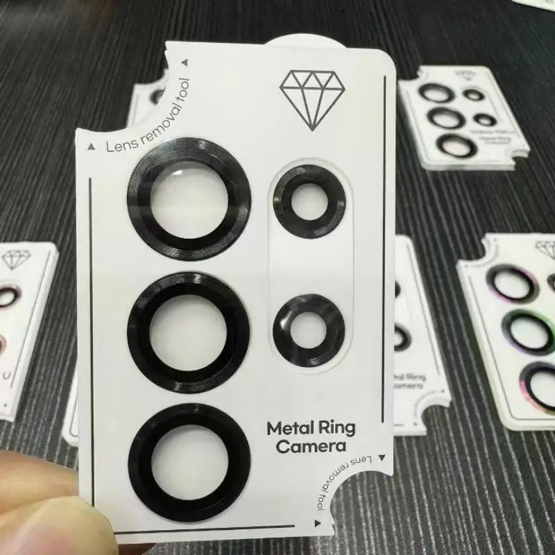

Metal Camera Protector for Samsung Samsung S25 Alloy Lens Tempered Glass for Samsung S25 Back lens Cap Used Phones E3G0