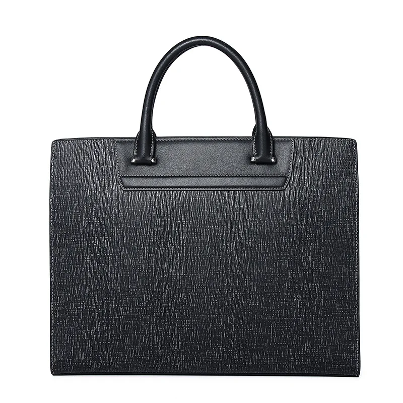 남성용 서류 가방 고급스러운 느낌의 새로운 모델 사무용 컴퓨터 작업 가방 세련된 대용량 남성용 핸드백 정품 가죽