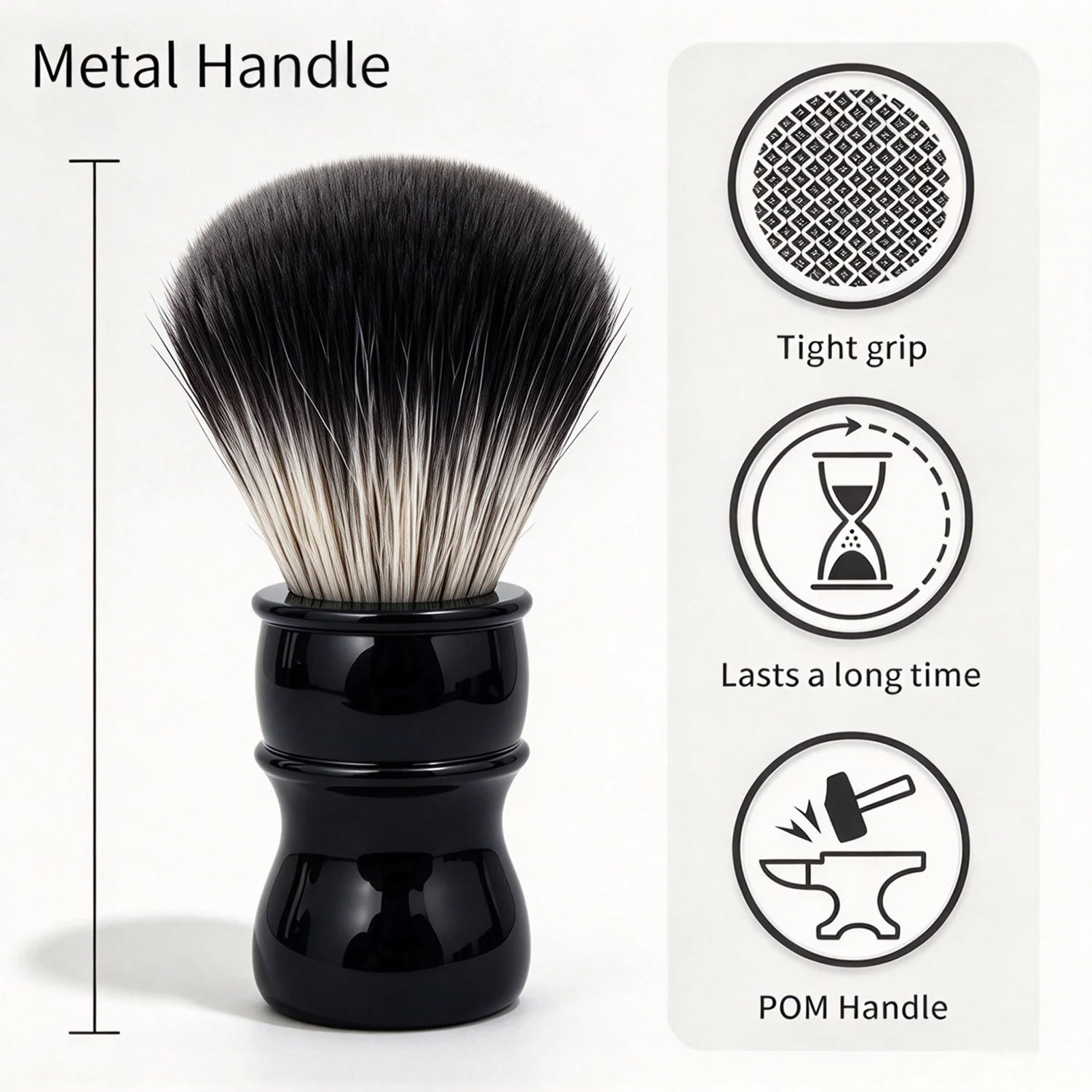 Shaving Brushes For Men NO Shedding Bristle Shave Brushes Resin Handle Rich and Fast Lather Brush Gifts for Fathers Day