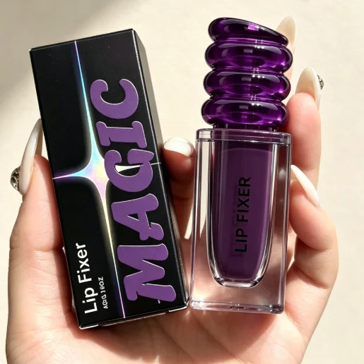 Deep Moisturizing Magic Lip Fixer Tinted Gloss Hydrating Water-like Shiny Lip Balm Brand Lasting Purple Magic Mirror Lip Glaze