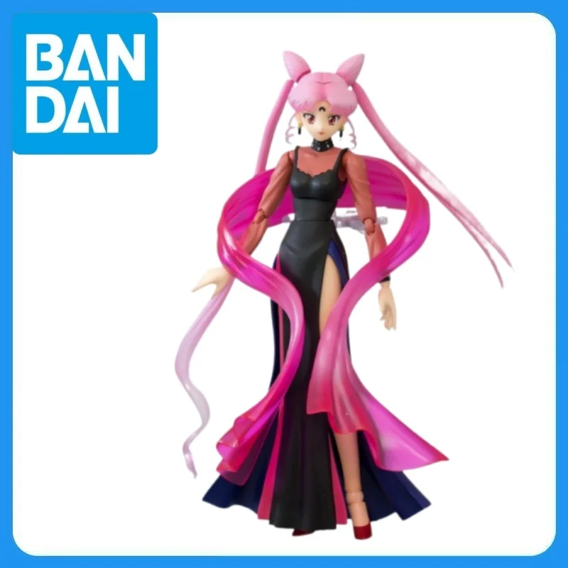 In Stock Genuine BANDAI Bishoujo Senshi Sailor Moon - Black Lady - Luna-P - S.H.Figuarts Anime Figure Garage Kit Anime Cartoon
