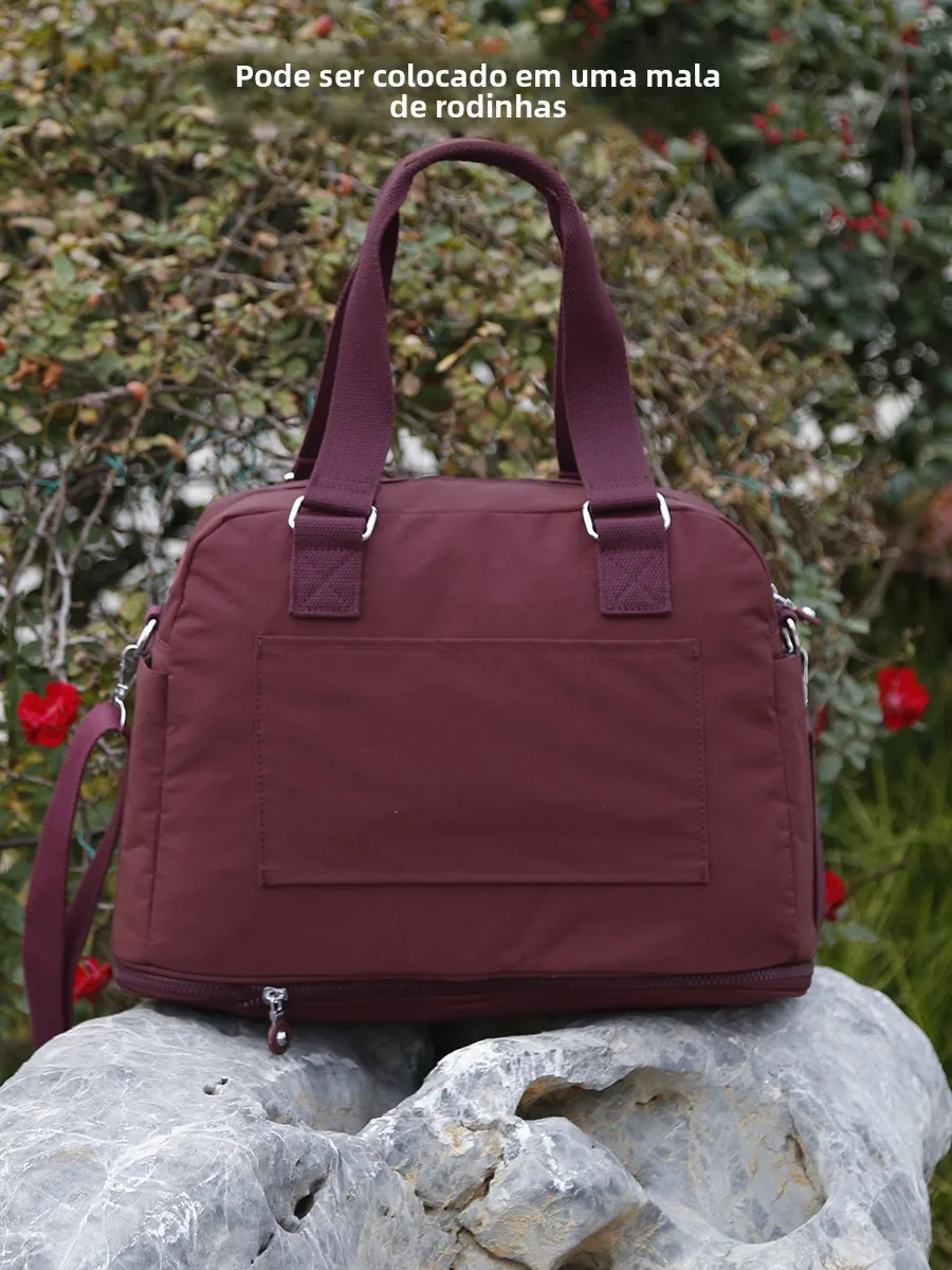 new-expandable-nylon-travel-bag-single-shoulder-slant-bag-lightweight-handbag-boarding-bag-fashionable-trendy-youth-travel-bag