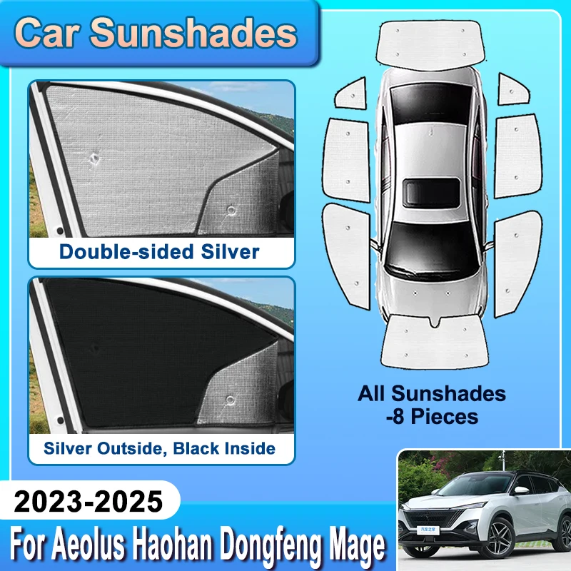 

For Aeolus Haohan Accessories 2023 2024 2025 Dongfeng Mage Car Side Window Shades Covers Curtain Style Sunshade Auto Accessories