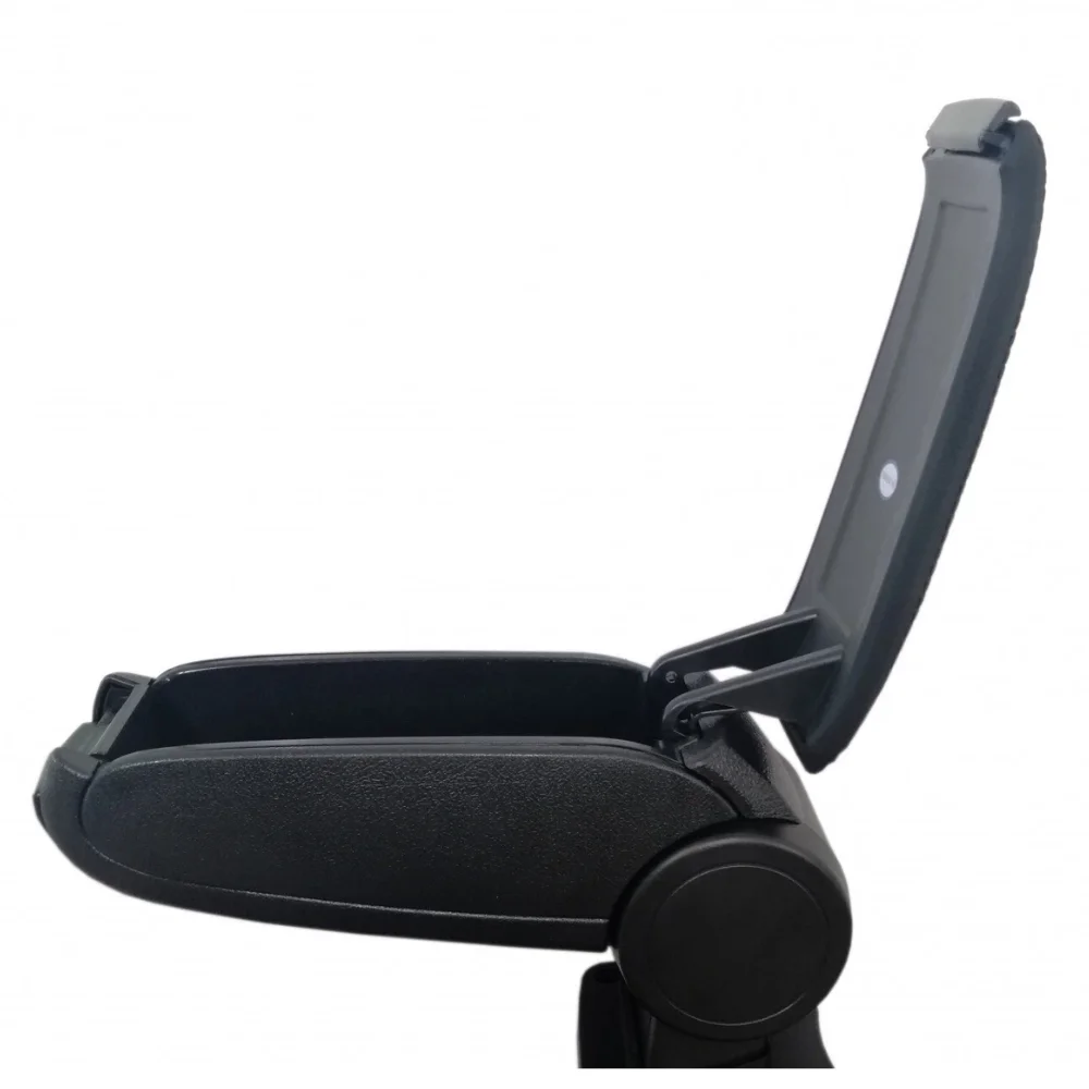 For Seat Leon MK2 1P 2005-2012 Center Console Armrest Storage Box Black Leatherette / Fabric LHD Car Interior Accessories