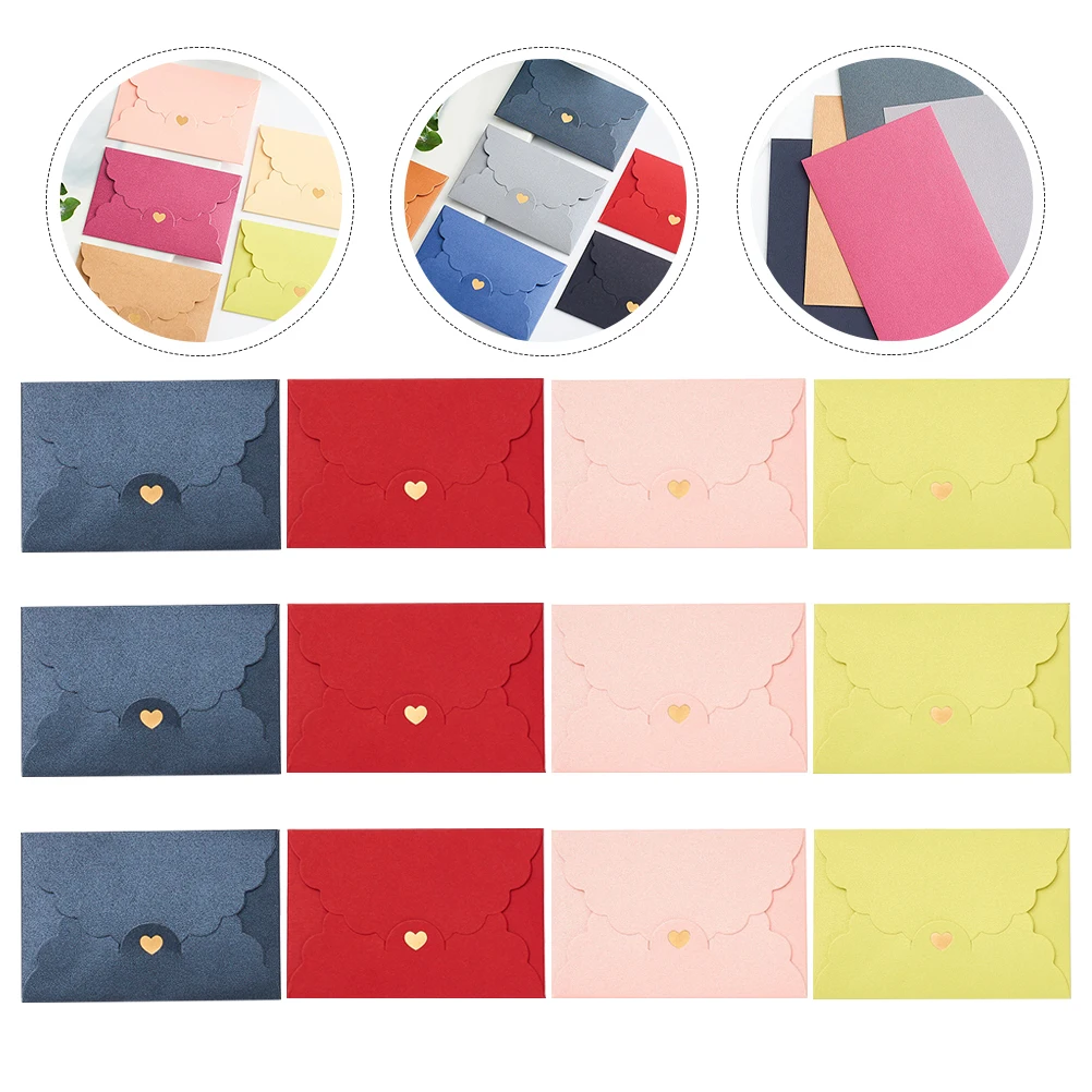 

12 шт. конверты для корпоративных мероприятий, подарочные конверты с мини-бумажными карточками смешанного стиля