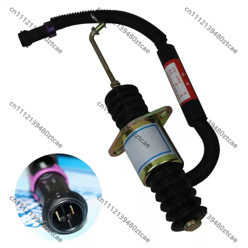 24V Fuel Cut Off Solenoid DT118-1 13039205 Engine Flameout Electromagnet Marine Diesel Engine Stop Parts