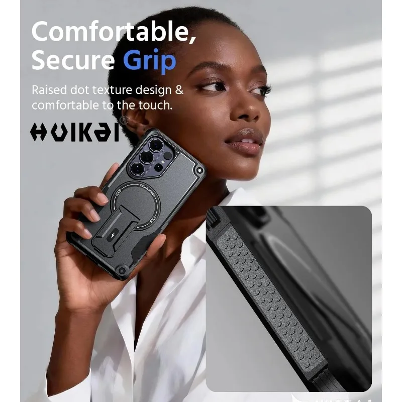 Magnetic Case For Samsung S26 S25 Ultra 26Plus A57 A56 A36 A17 Protection Upright Kickstand Shockproof Back Magnetic Phone Cover