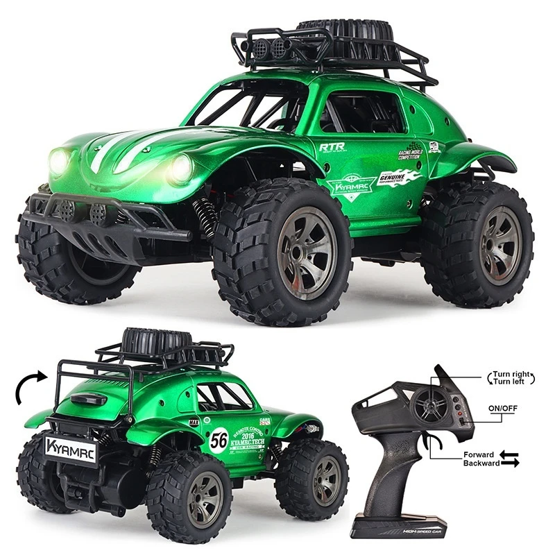 1: 18 1816 Rc High-Speed Off-Road Remote Control Car 2.4g Charging Climbing Car Beetle Children'S Toy Car Diy Car Shell Sticker