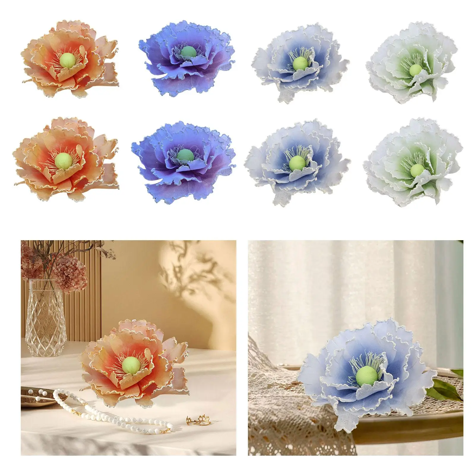 

Artificial Flower Head Blossom Simulation Romantic Fake Flower for Background