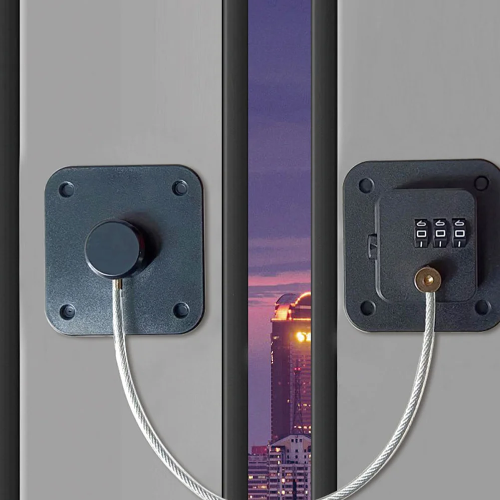 2pcs Password Lock For Fridge Combination Refrigerator Lock No Drilling Safety Cabinet Door Drawer Locks Durable Abs Stainless