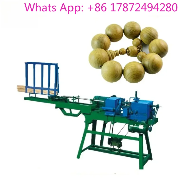 Automatic wooden bead forming polishing machine