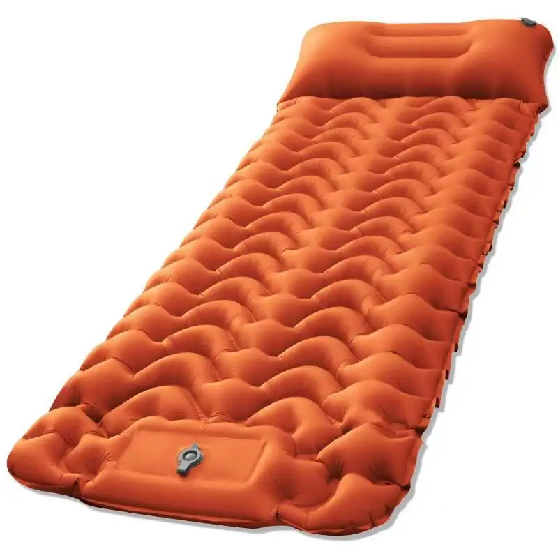 Outdoor Camping Sleeping Pad, Inflatable Mattress, Beach Mat, With PillowsTravel  Air Mat