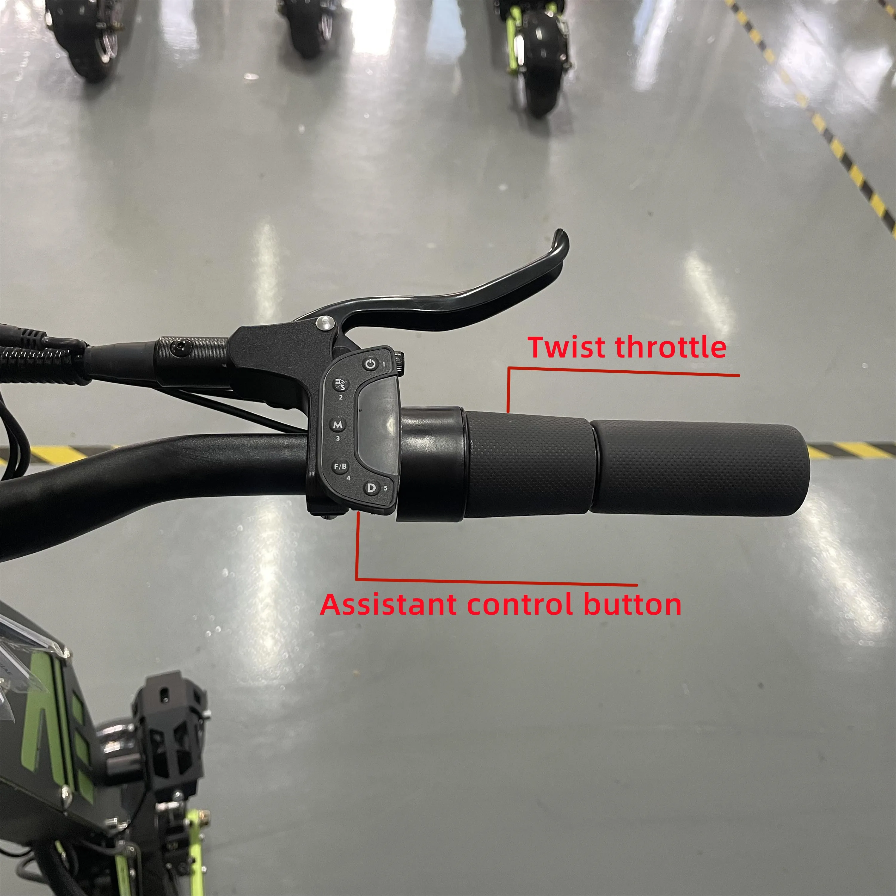 Conversões de scooter elétrico meia aderência assistente botão 60v/72v controlador a & b display ebike acelerador torção cartão nfc com app