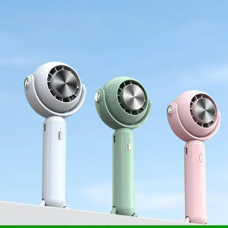 U55C USB Hand Fan Semiconductor Refrigeration Fast Cooling 2200mAh Battery Recharge