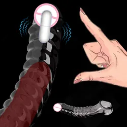 Manga de extensión de pene realista para hombres, agrandador de pene, retraso de eyaculación, cubierta de pene, juguete sexual, condón vibratorio reutilizable