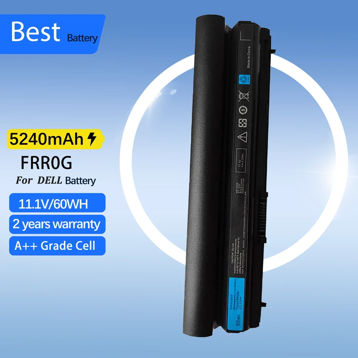 

FRR0G RFJMW K4CP5 Y61CV J79X4 Laptop Battery for Dell Latitude E6120 E6220 E6230 E6320 E6330 E6430S 9GXD5 7FF1K 823F9 CPXG0