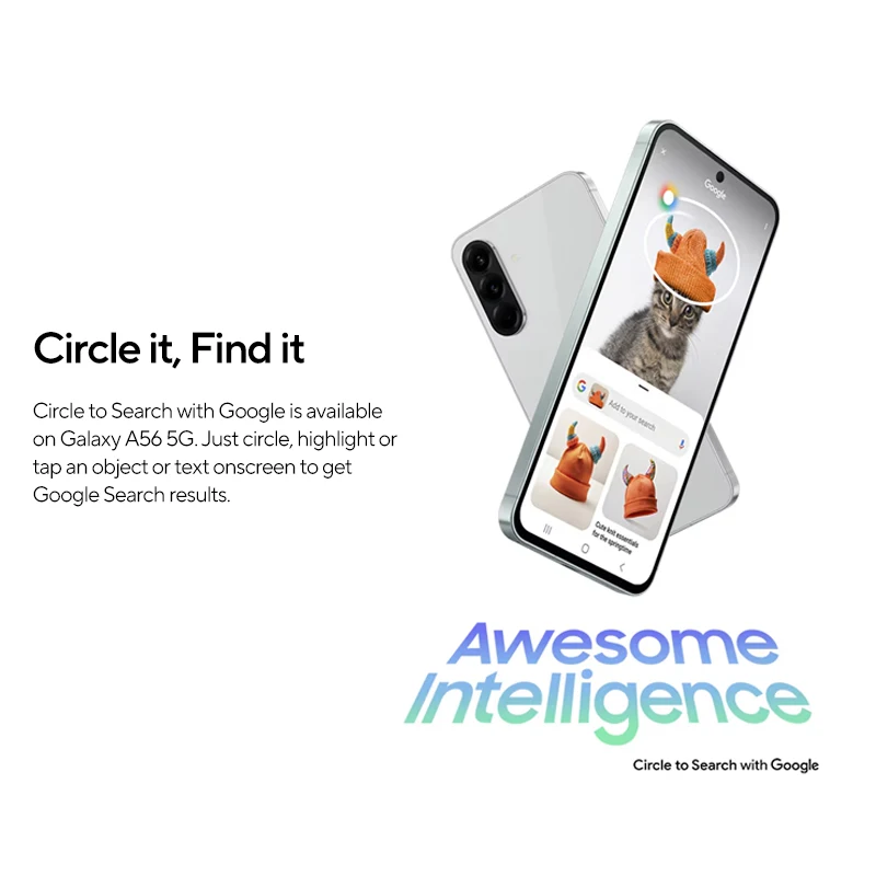 الإصدار العالمي Samsung A56 SM-A5660 Exynos 1580 6.7 "1080 x 2340 AMOLED 120 هرتز 50MP + 12MP * 2 + 5MP 5000mAh Type-c 2 Nano-SIM