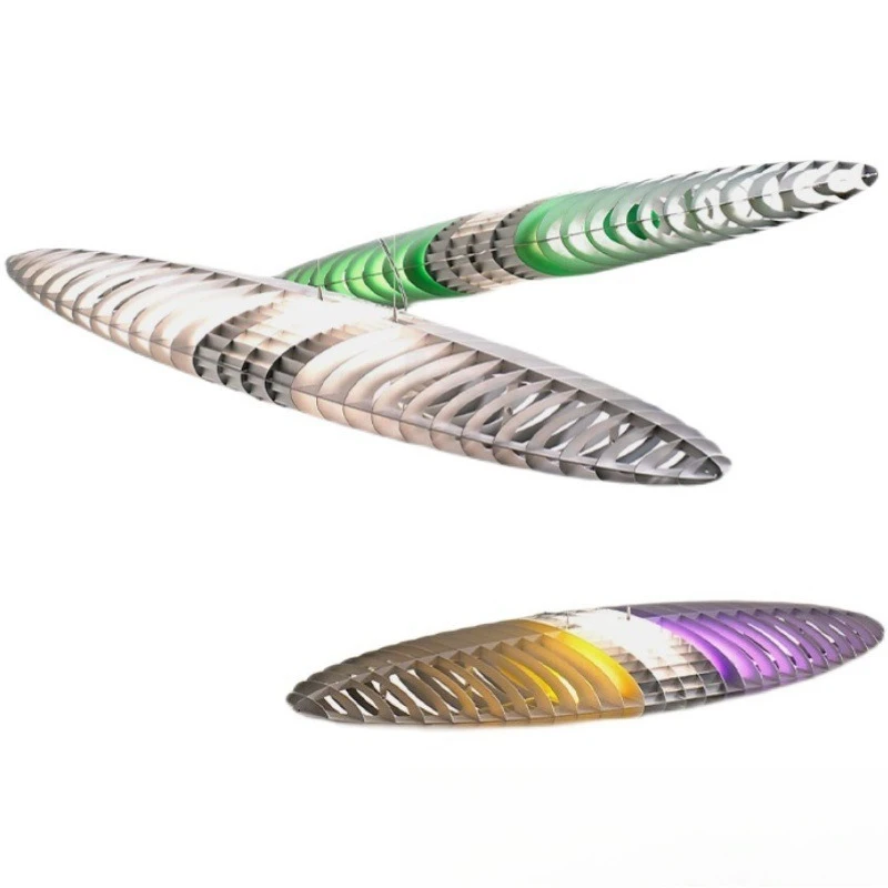 Spaceship living room chandelier colorful personality classic dining room creative strip designer lamps