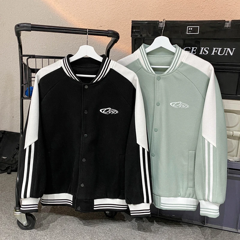 

Весенняя новинка: Бейсбольная куртка унисекс с воротником-стойкой, прочная, многофункциональная, модная, для подростков