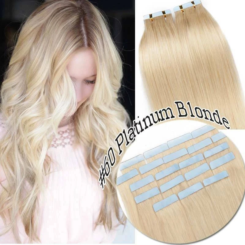 20pcs/pack 100% Human Hair Tape In Extensions 12-26 Inch Brown Shades #2 #4 #6 Wefts Dropshipping Friendly Bulk Price