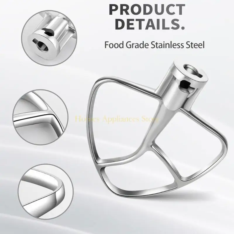 D0AB da battitore per 4.5-5QT K45SS KSM150 KSM152 KSM165 Attaccamenti miscelatore a inclinato Cucina