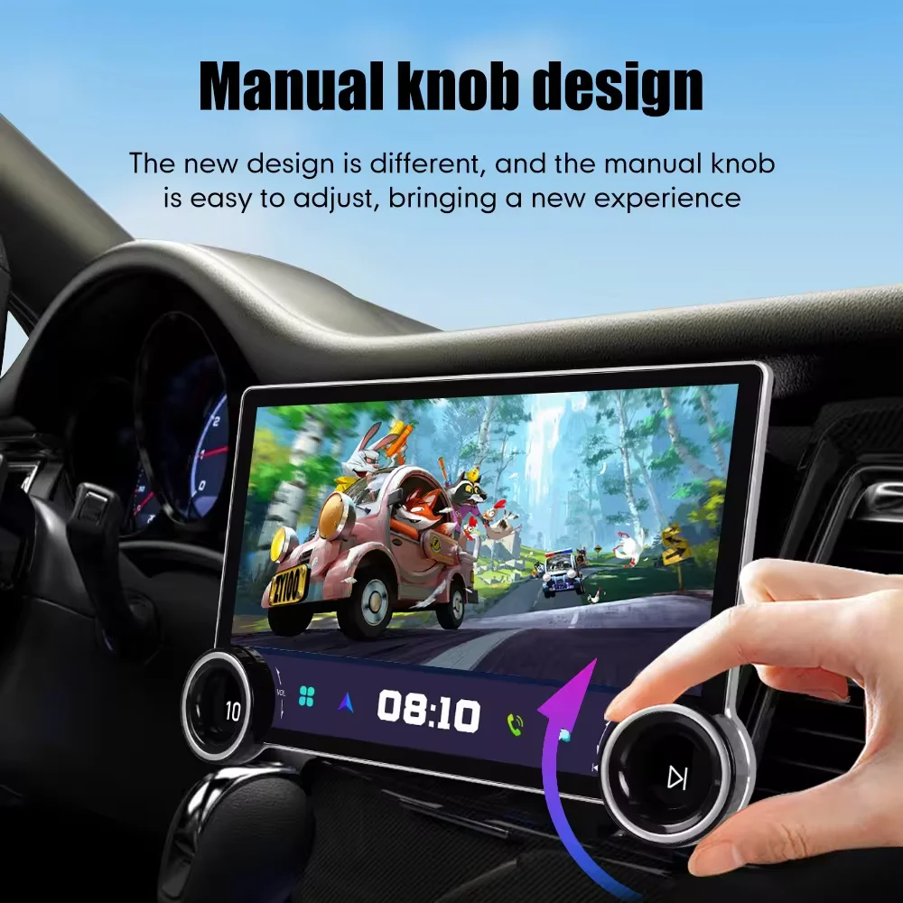 11.8" Diamond Dual Knobs 2K QLED Screen 2 Din Android Car Radio For 2DIN universal Stereo Android Auto Carplay