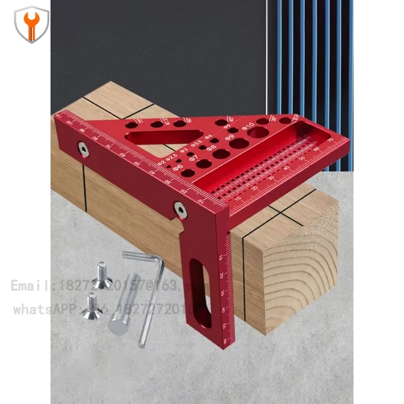 New Portable Measuring Tool 45/90 Degree Woodworking Creative Tools Ruler 3D Multi-Angle Measuring Ruler