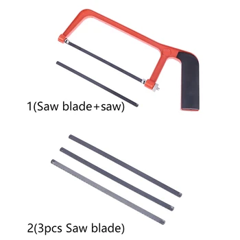 가정용 소형 쇠톱, 조정 가능한 목공 톱, 150mm 톱날, 목재 및 금속 절단, 6 인치