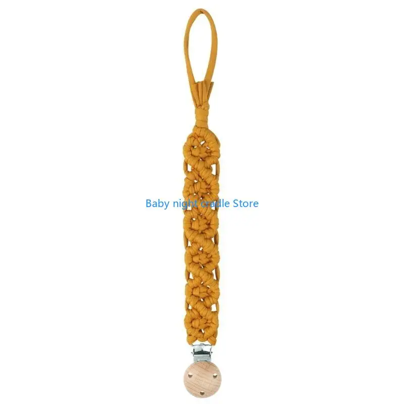 

J2FF Cotton Baby Pacifier Clip Chain Infant Dummy Holder Teething Toy Nipple Holder