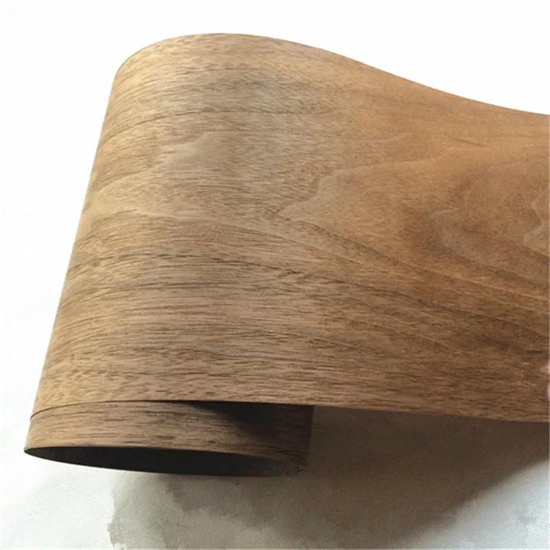 

1 roll 230cm Natural Black Walnut Veneer Thin Handmade DIY Solid Wood Decorative Panel Skin Speaker Renovation