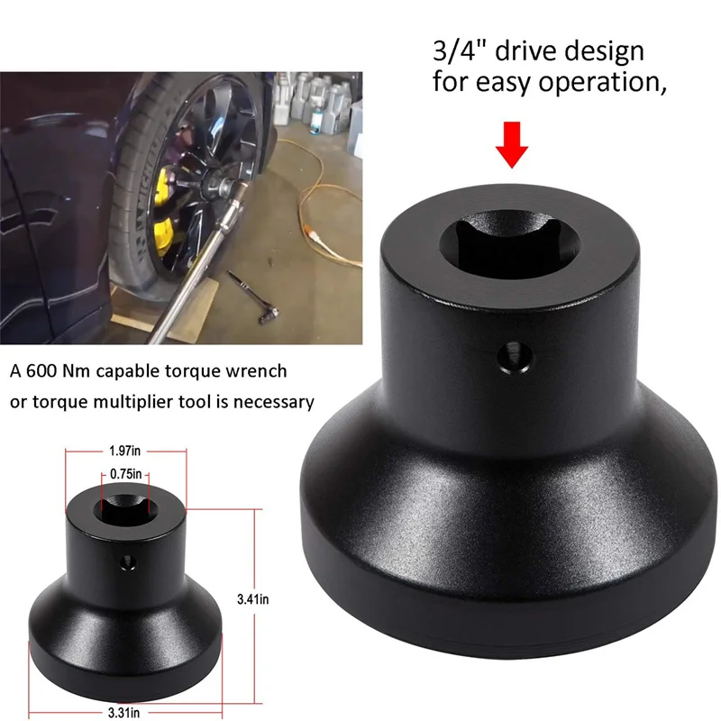 Centre Lock Wheel Nut Socket for Porsche 991 Cayman Panamera Centerlock Removal Install Tool 3/4\