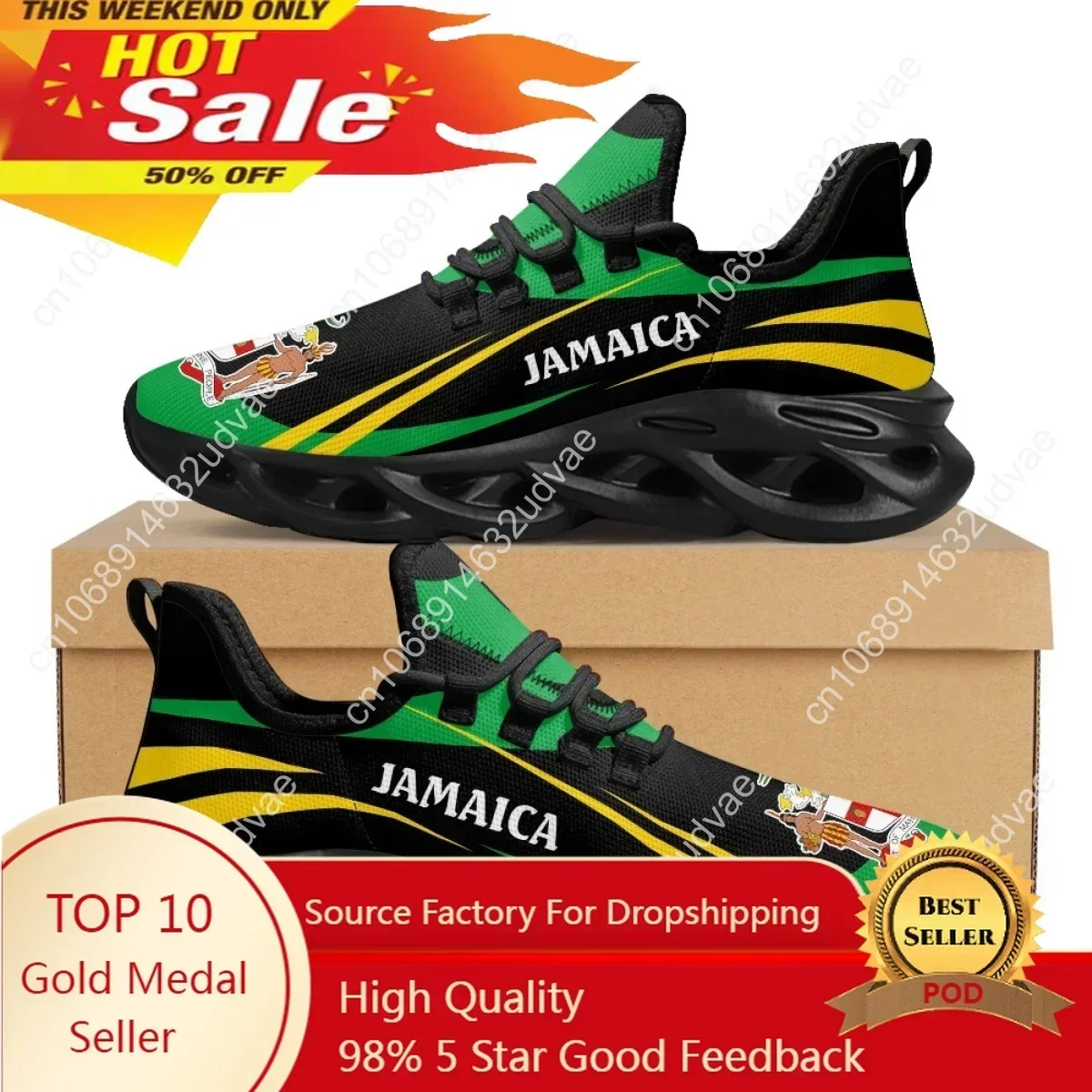 Jamaica Flag Print Shoes Men Sneakers 2022 Blade Running Shoes Breathable Men Footwear Trainer Fashion Male Casual Shoes for Men
