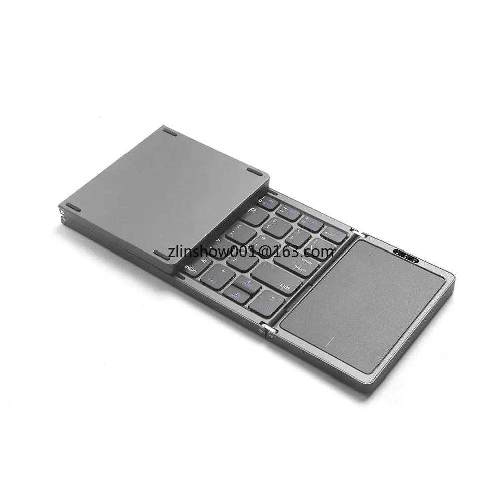 2022 newest design Customized big touch screen Slim Foldable Folding Wireless Smart Tv Keyboard for android ios laptop