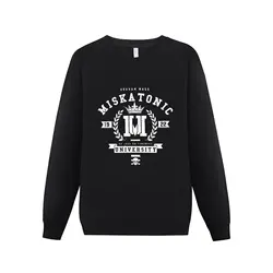 Novo moletom da universidade miskatonic outono estilo japonês roupas masculinas novos moletons e moletons