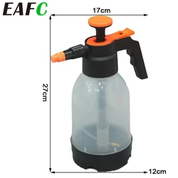 EAFC Car Sprayer Hand Pneumatic 1.2LCar Wash Spray Bottle Flexible Water Pipe for Auto Motorcycle Home Garden Cleaning Tools